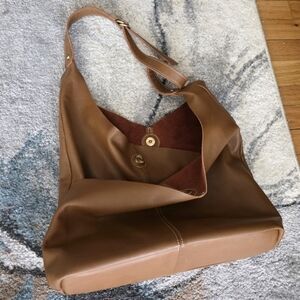 SALE! Unlined Suede Leather Elegant Front slip Pocket Shoulder Bag FIRM$ or BUND